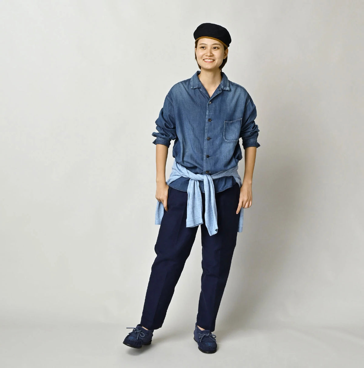 4.5 oz Shirt Denim Marshal Shirt Distressed