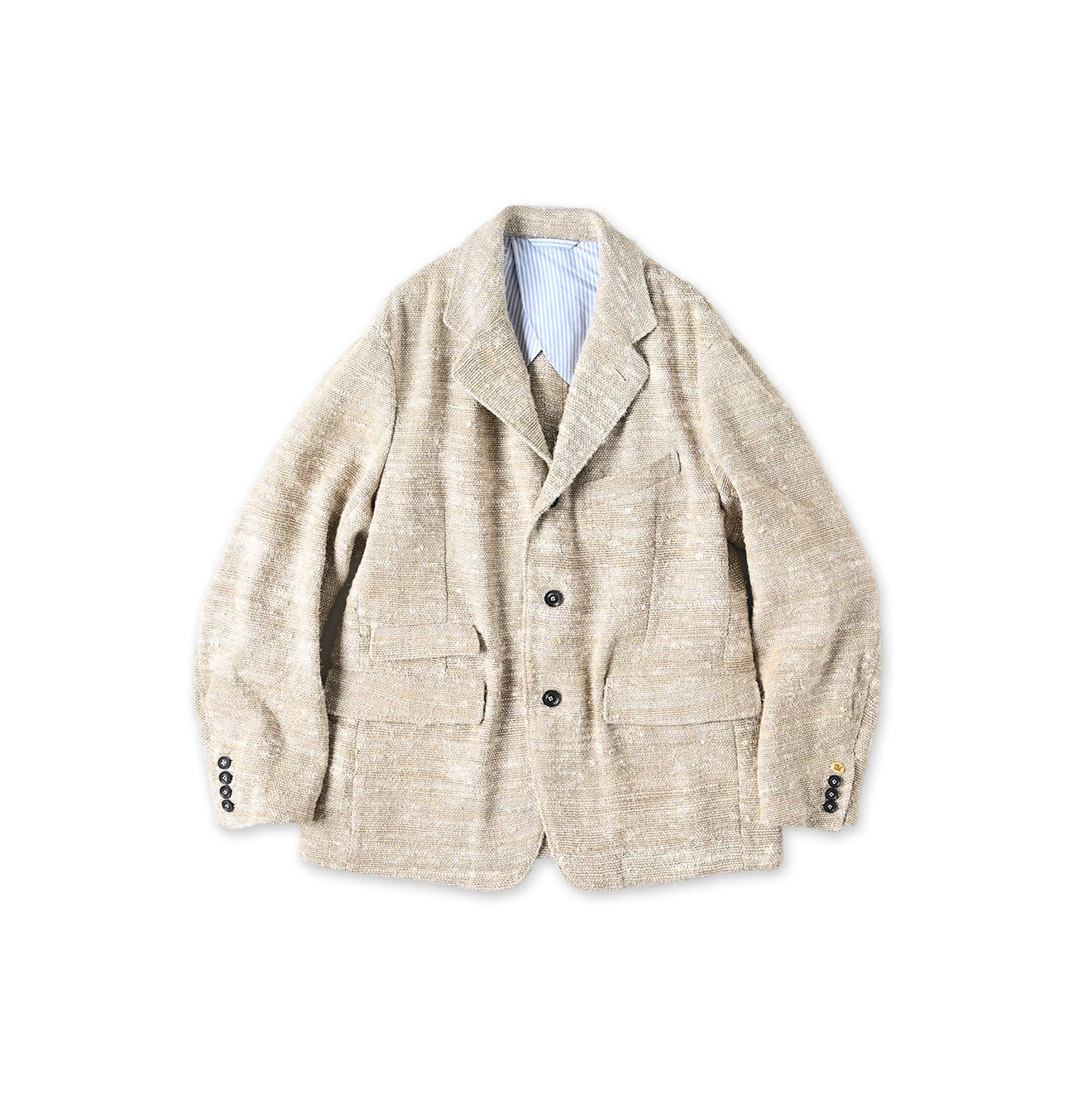 Indian Linen Silk Tweed Notting Hill Jacket – 45R USA