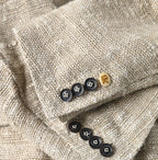 Indian Linen Silk Tweed Notting Hill Jacket Detail