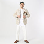 Indian Linen Silk Tweed Notting Hill Jacket Male Model