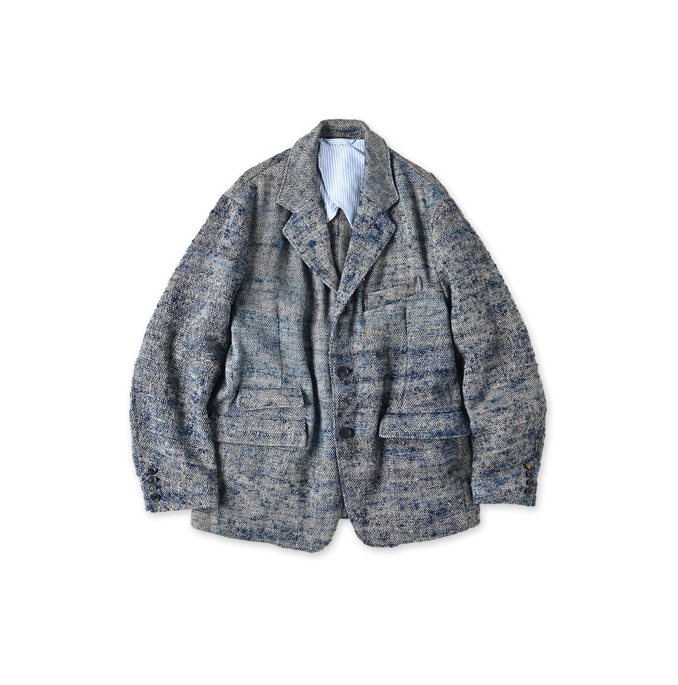 Ai Indian Linen Silk Tweed Notting Hill Jacket