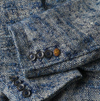 Ai Indian Linen Silk Tweed Notting Hill Jacket Detail
