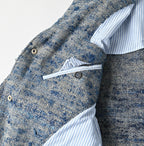 Ai Indian Linen Silk Tweed Notting Hill Jacket Detail