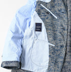 Ai Indian Linen Silk Tweed Notting Hill Jacket Detail