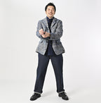 Ai Indian Linen Silk Tweed Notting Hill Jacket Male Model