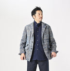 Ai Indian Linen Silk Tweed Notting Hill Jacket Male Model