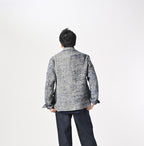 Ai Indian Linen Silk Tweed Notting Hill Jacket Male Model