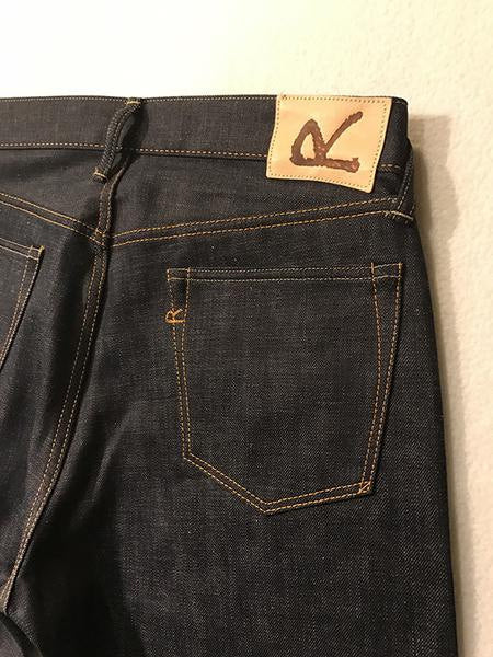Aihiko 1216 Ai-Indigo One Wash Denim Cotton Pants