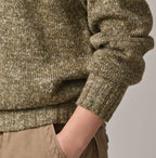 Cashmere Linen Raglan Sleeve Sweatshirt MEN Detail