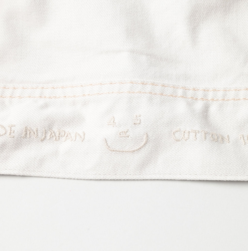 Rye Mugi Denim 908 Hikohime Jan White Detail