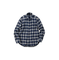 Indigo Fuwafuwa Double Woven 908 Loafer Shirt