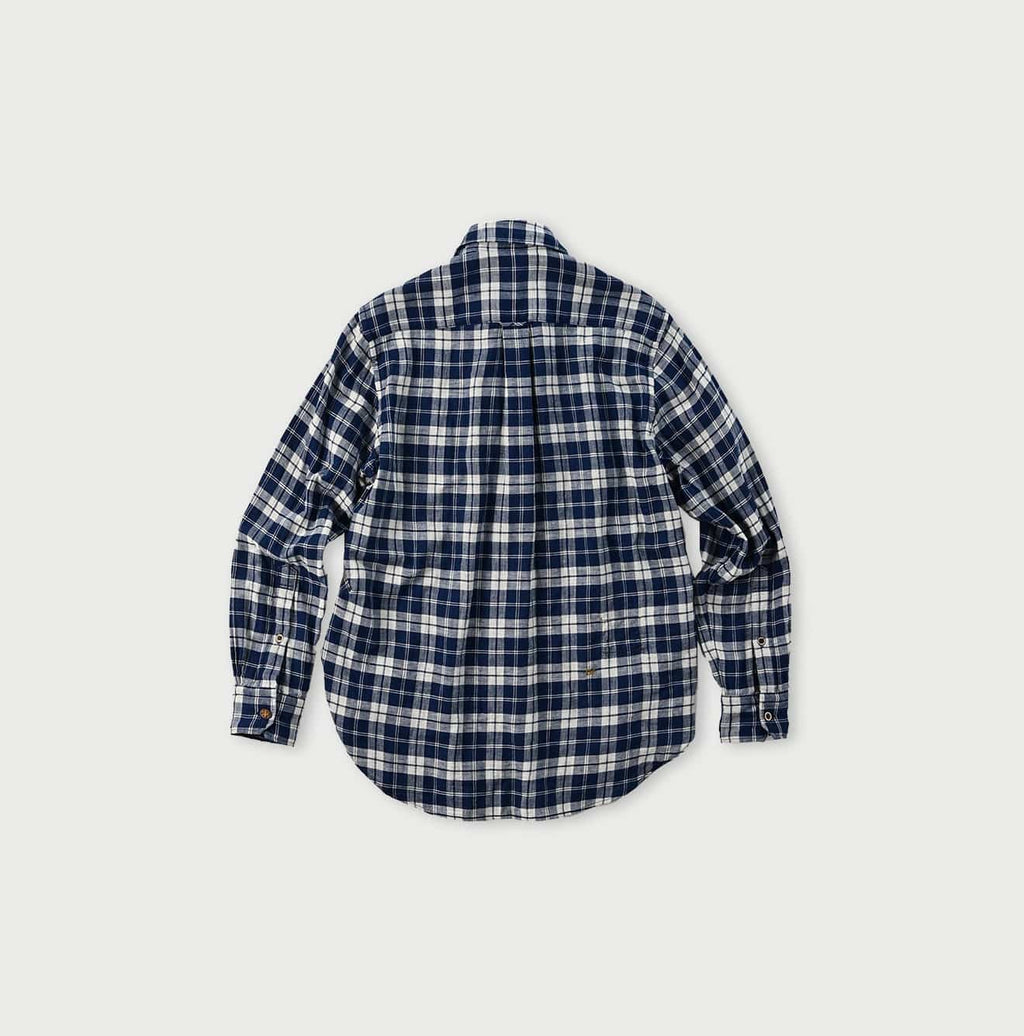 Indigo Fuwafuwa Double Woven 908 Loafer Shirt