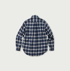 Indigo Fuwafuwa Double Woven 908 Loafer Shirt