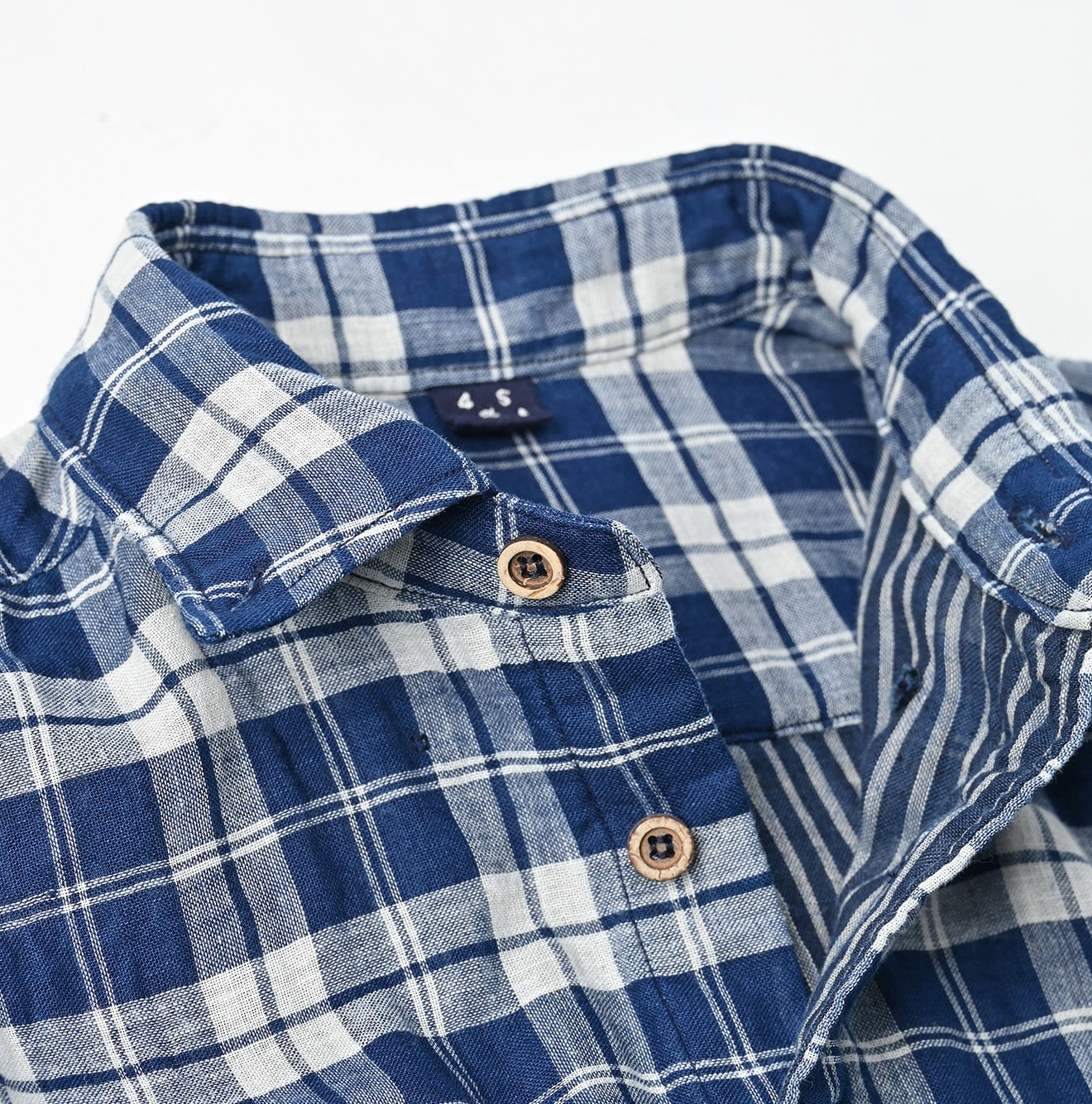 Indigo Fuwafuwa Double Woven 908 Loafer Shirt