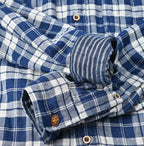 Indigo Fuwafuwa Double Woven 908 Loafer Shirt