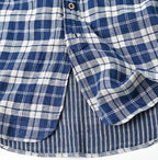 Indigo Fuwafuwa Double Woven 908 Loafer Shirt