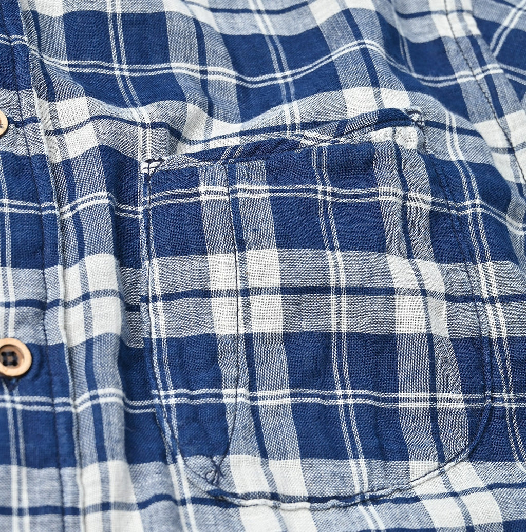 Indigo Fuwafuwa Double Woven 908 Loafer Shirt