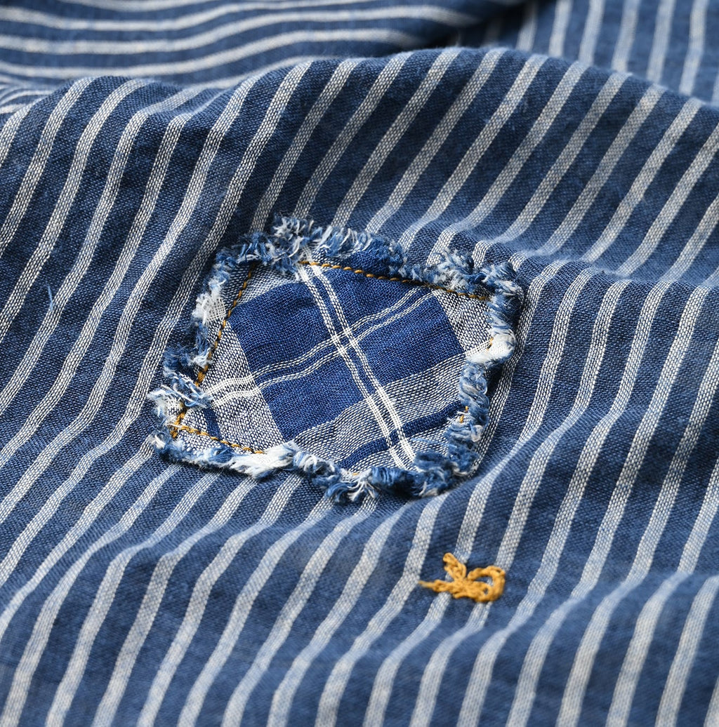 Indigo Fuwafuwa Double Woven 908 Loafer Shirt