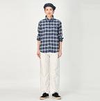 Indigo Fuwafuwa Double Woven 908 Loafer Shirt