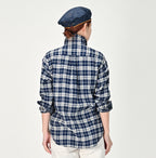 Indigo Fuwafuwa Double Woven 908 Loafer Shirt