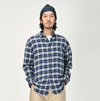 Indigo Fuwafuwa Double Woven 908 Loafer Shirt