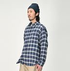 Indigo Fuwafuwa Double Woven 908 Loafer Shirt