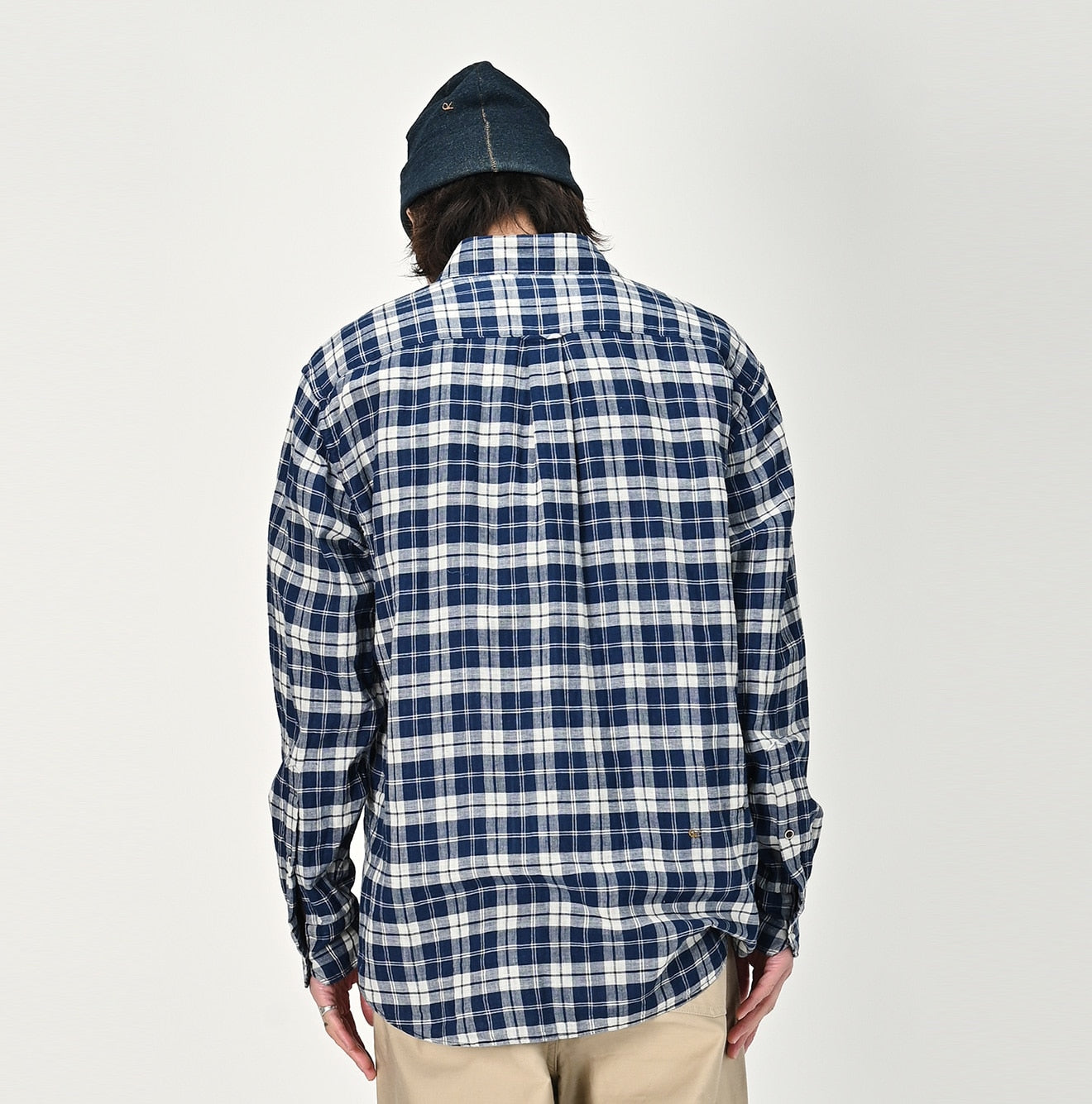 Indigo Fuwafuwa Double Woven 908 Loafer Shirt