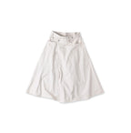 Rye Mugi Denim Crossover Skirt White Itchora
