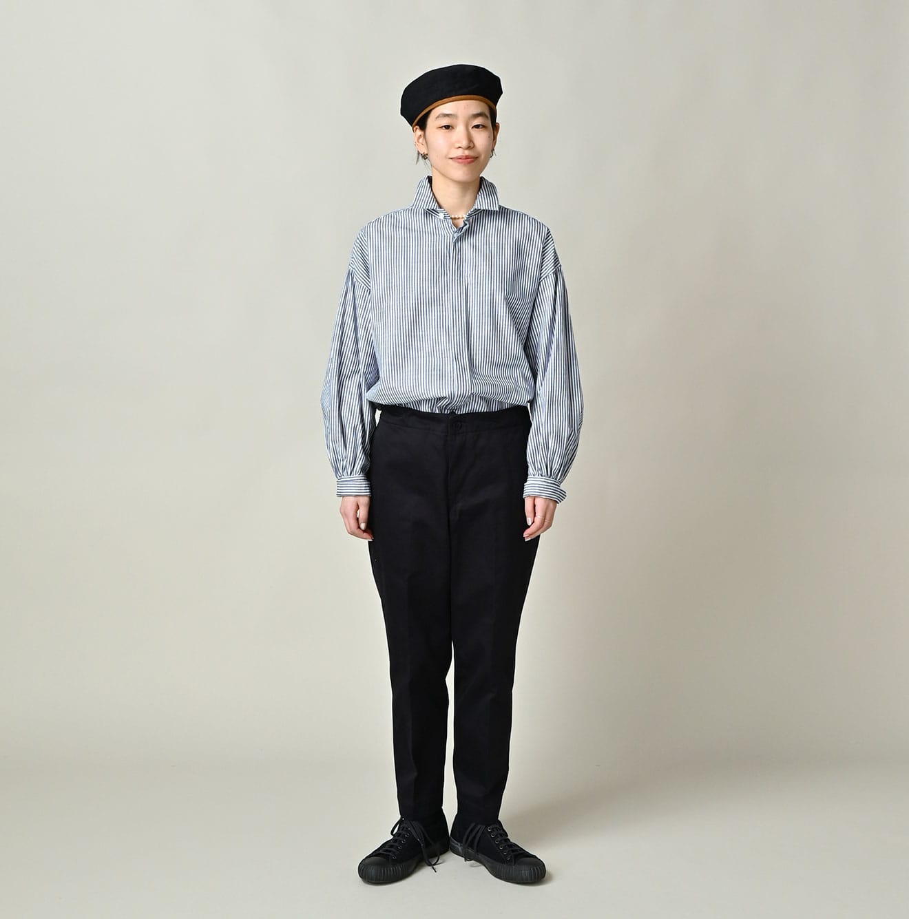 Double Thread Chino Sabrina Slacks Female Model