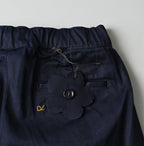 Indigo Double Thread Chino Sabrina Slacks Detail