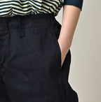 Indigo Double Thread Chino Sabrina Slacks Detail