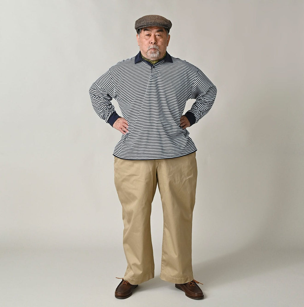 Double Thread Chino Charlotte Baggy Male Model