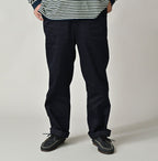 Indigo Double Thread Chino 908 Crosby Slacks Male Model