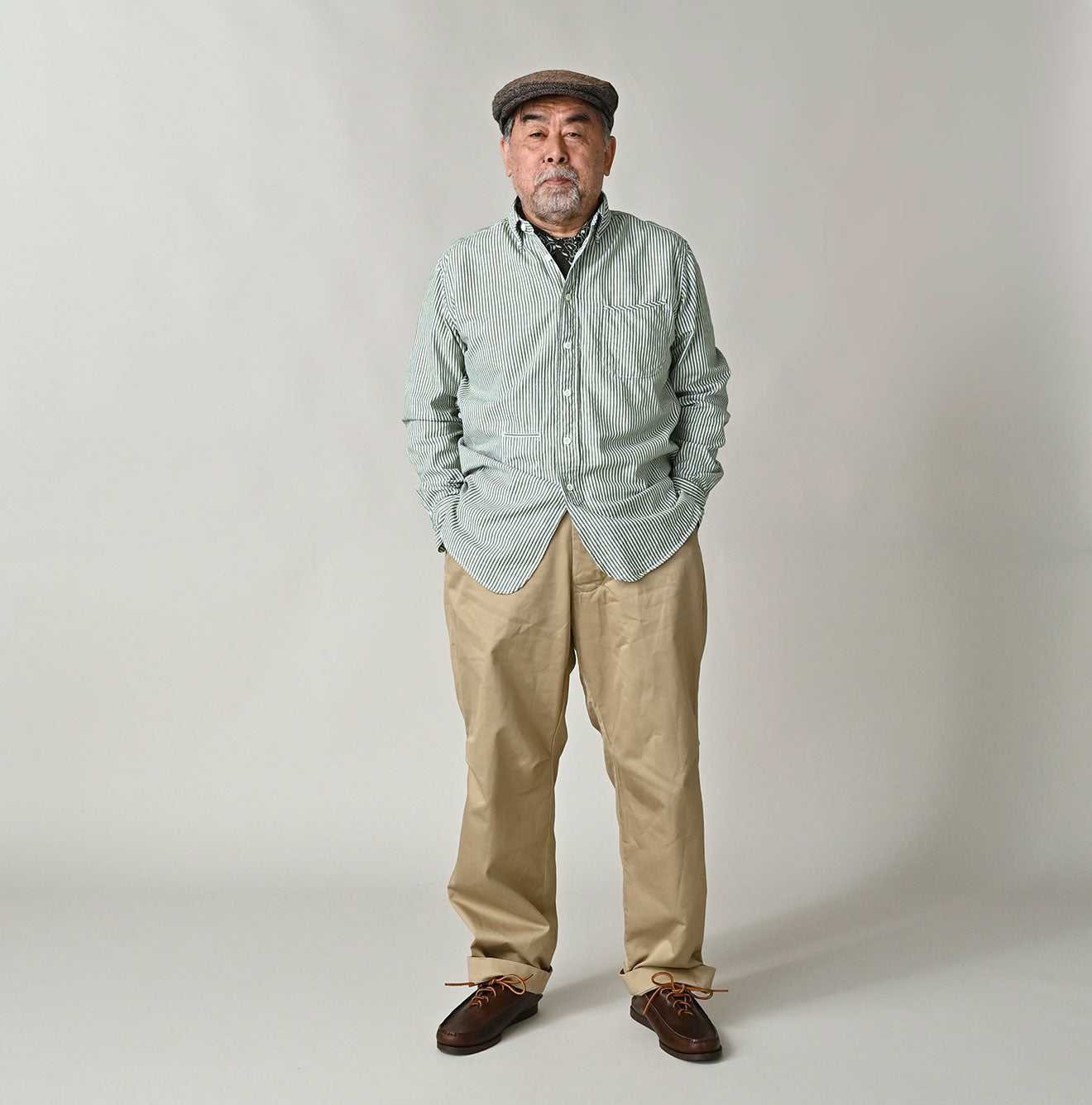 Double Thread Chino 908 Chi-rgo Pants Male Model