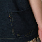 Indigo Tenjiku 908 Ocean T-shirt Detail