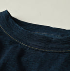 Indigo Tenjiku 908 Ocean T-shirt Detail