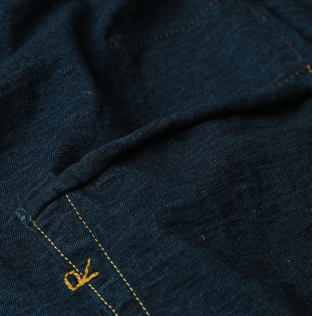 Indigo Tenjiku 908 Ocean T-shirt Detail
