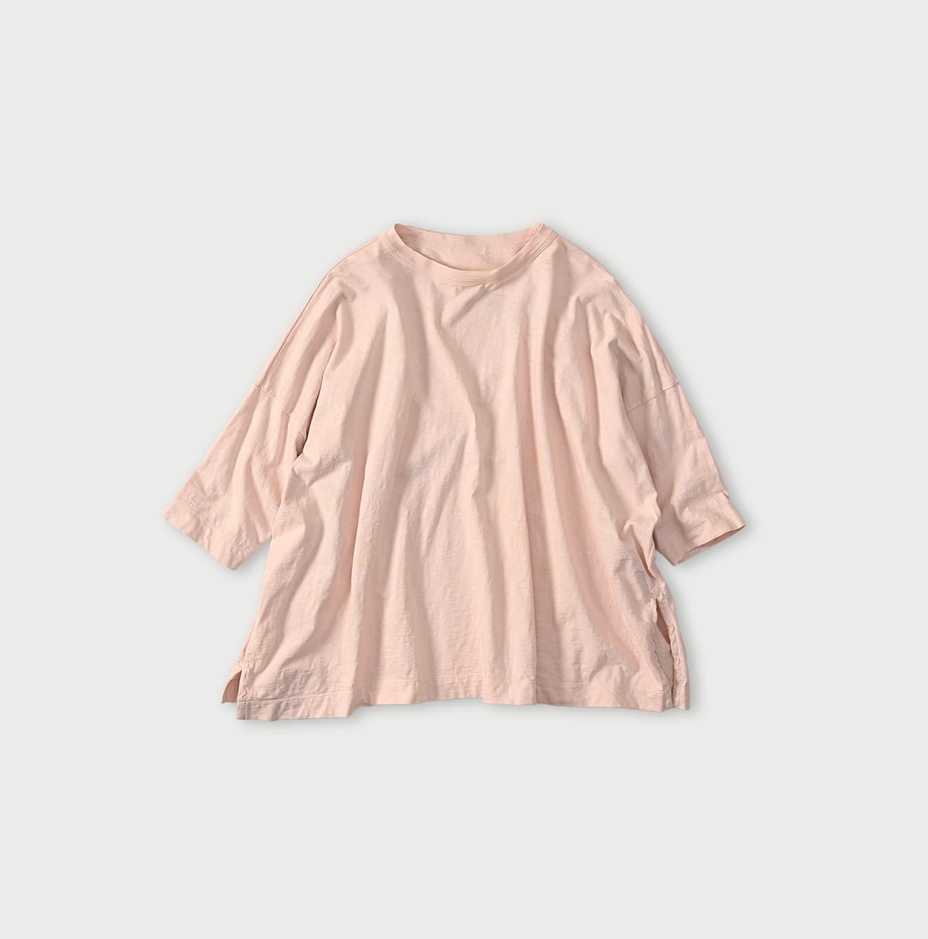 Tenjiku Big Slit T-shirt Pale Pink