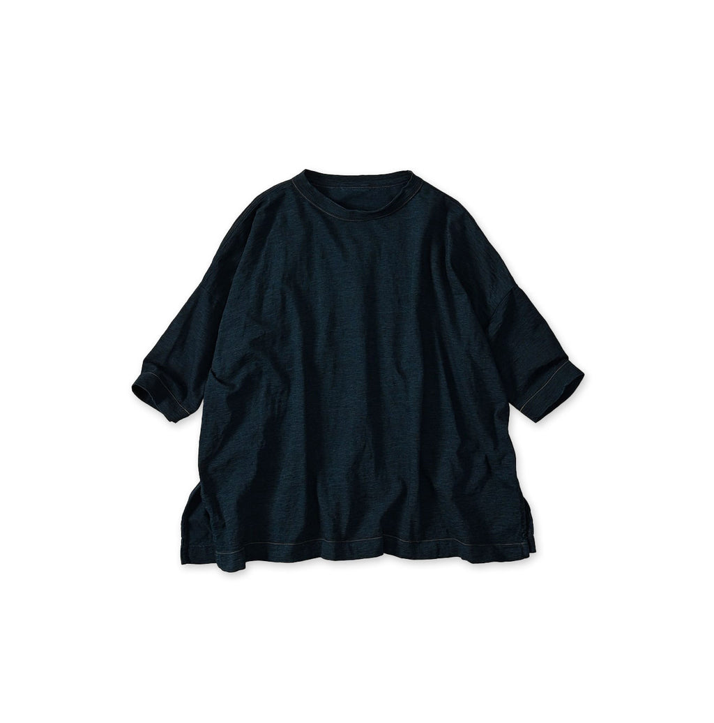 Indigo Tenjiku Big Slit T-shirt R45