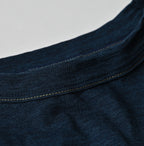 Indigo Tenjiku Big Slit T-shirt Detail