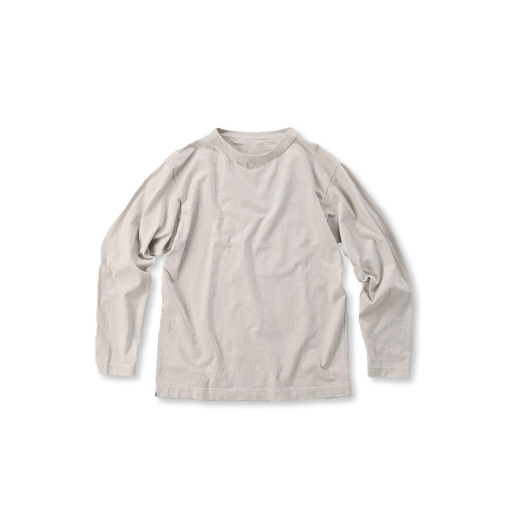 Dozume Tenjiku Cotton 908 45 Star Long Sleeve T-shirt Ice Gray