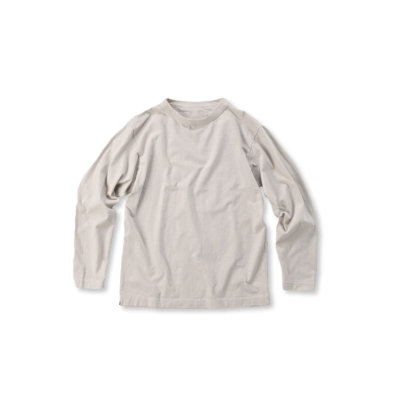 Dozume Tenjiku Cotton 908 45 Star Long Sleeve T-shirt Ice Gray