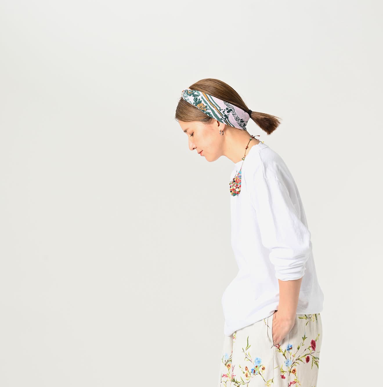 Long Sleeve 908 Ocean T-shirt Female Model