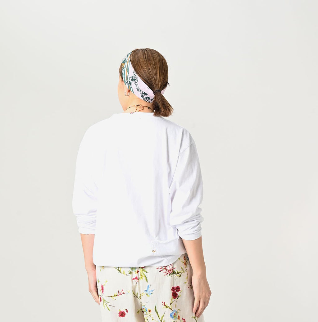Long Sleeve 908 Ocean T-shirt Female Model