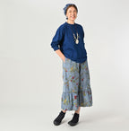 Indigo Long Sleeve 908 Ocean T-shirt Nou Female Model