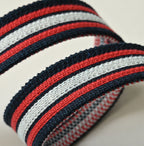 Indigo Regiment Knit Belt Detail