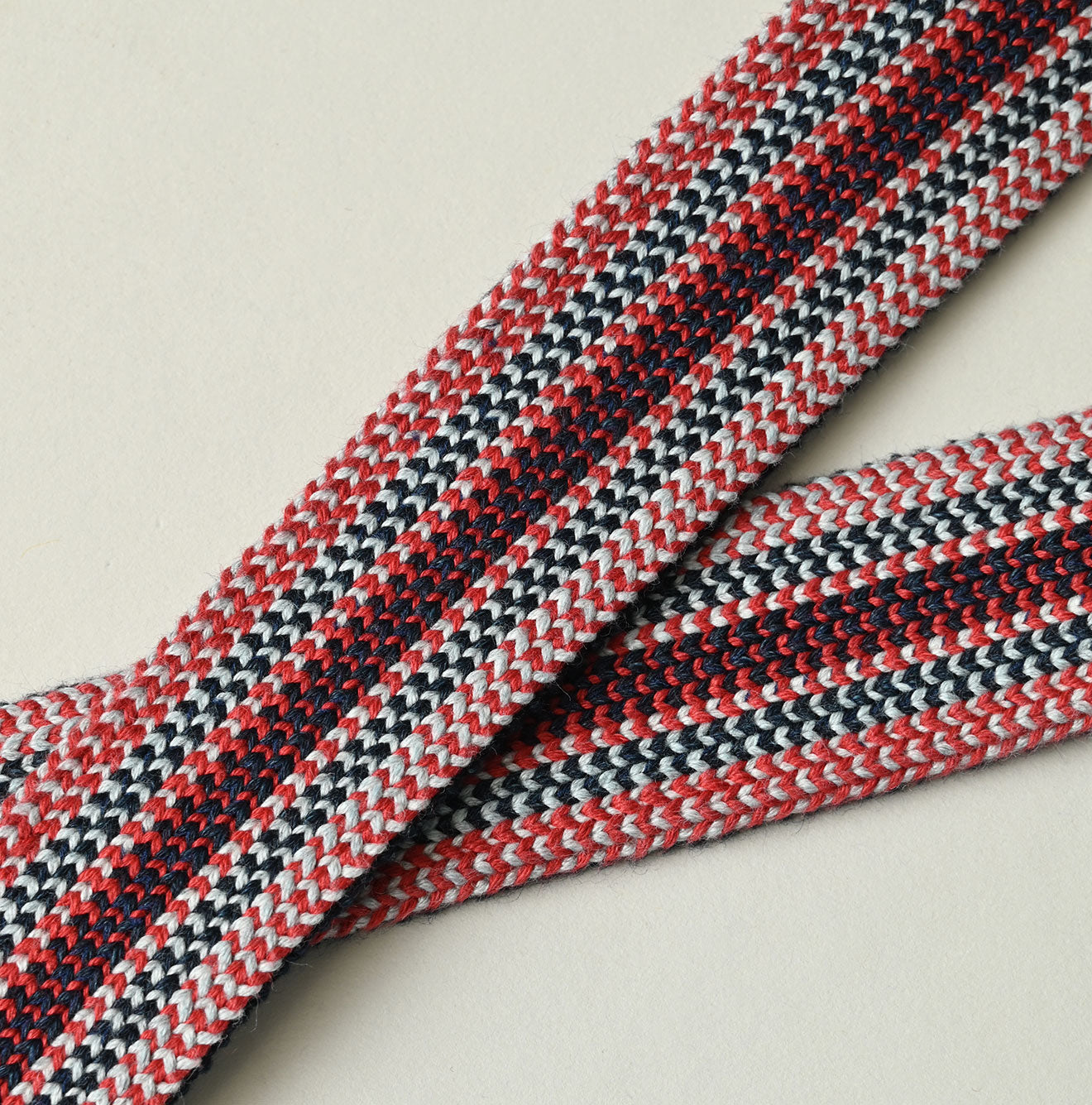 Indigo Regiment Knit Belt Detail