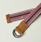 Indigo Regiment Knit Belt Detail