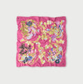 Gauze Flower Wreath Furoshiki Dark Pink
