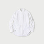 Miko 908 Loafer Pintuck Stand Collar Shirt White